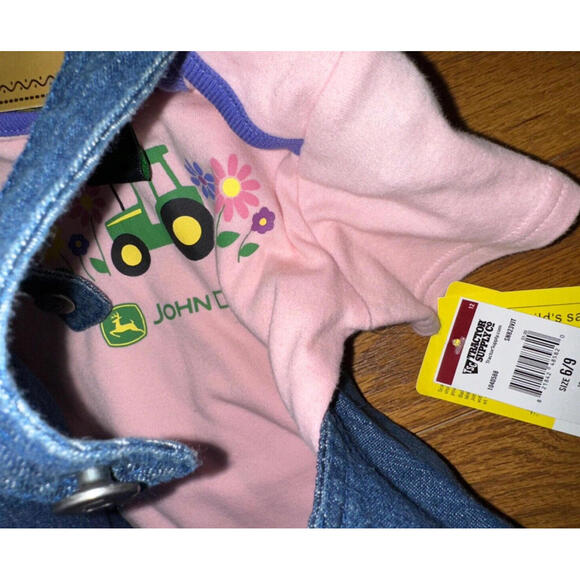 NWT John Deere size 6-9 months girl dress Blue Jean Jumper 6 9 Months - Picture 4 of 5